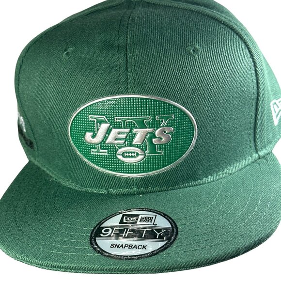 New Era New York Jets Green NFL 9FIFTY  Snapback Cap Hat NWT Flat Brim - Picture 2 of 10
